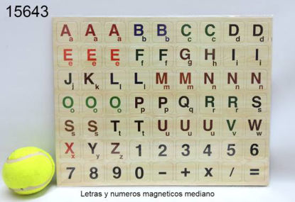 Imagen de LETRAS Y NUMEROS MAGNETICOS MEDIANO 6.25